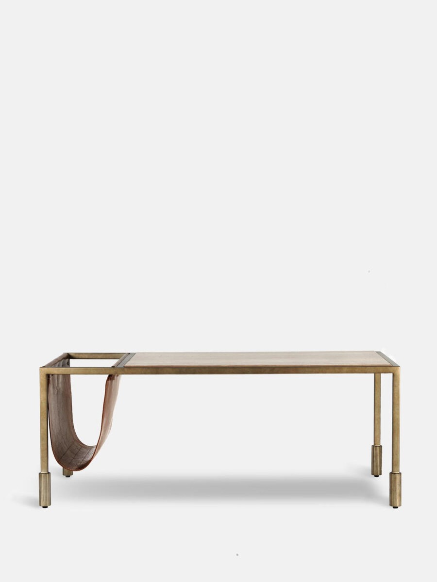 Furniture Soho Home | Portnall Coffee Table, Travertine