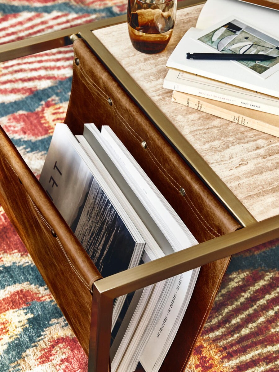 Furniture Soho Home | Portnall Coffee Table, Travertine