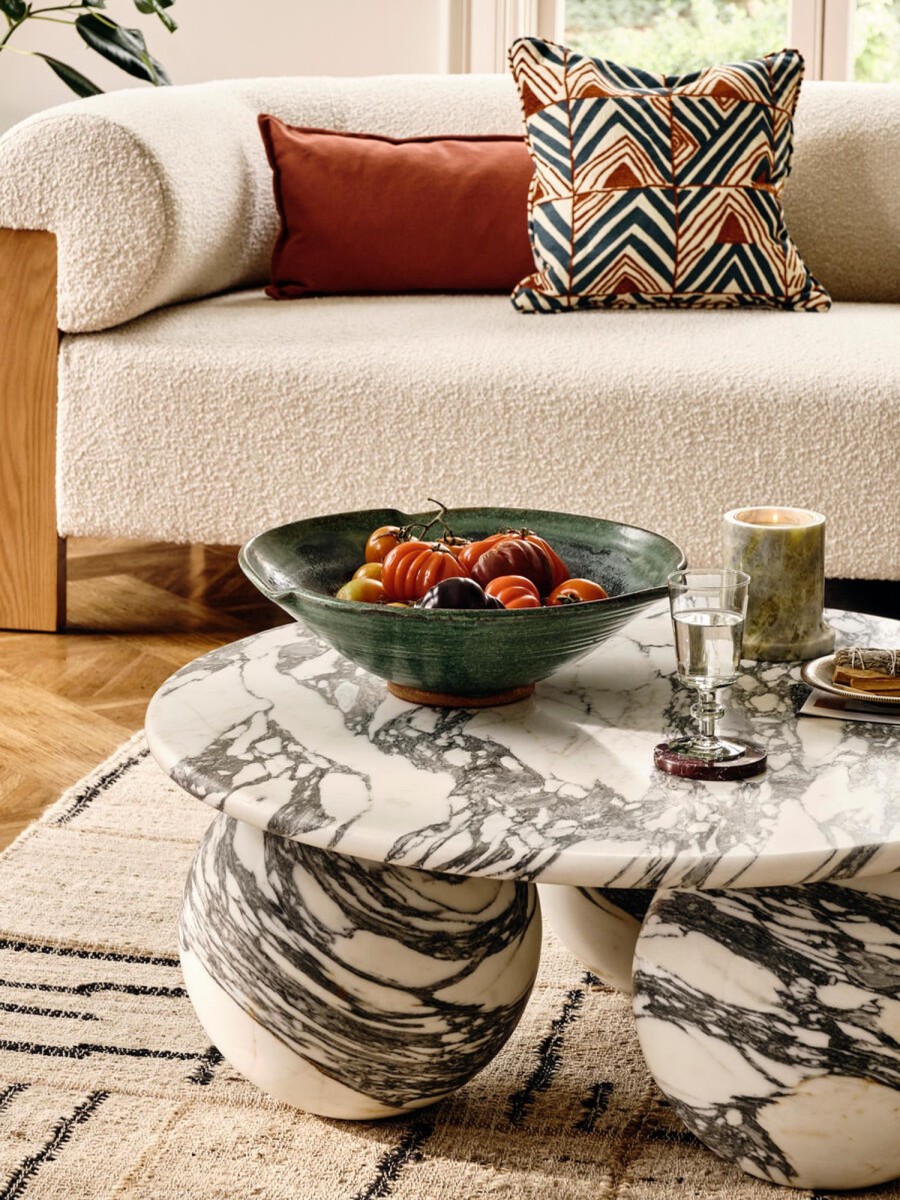 Furniture Soho Home | Oxley Coffee Table, Arabescato Corchia Marble