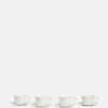 Dining Soho Home | House Espresso Cup And Saucer, Bone China, White, Set Of Four