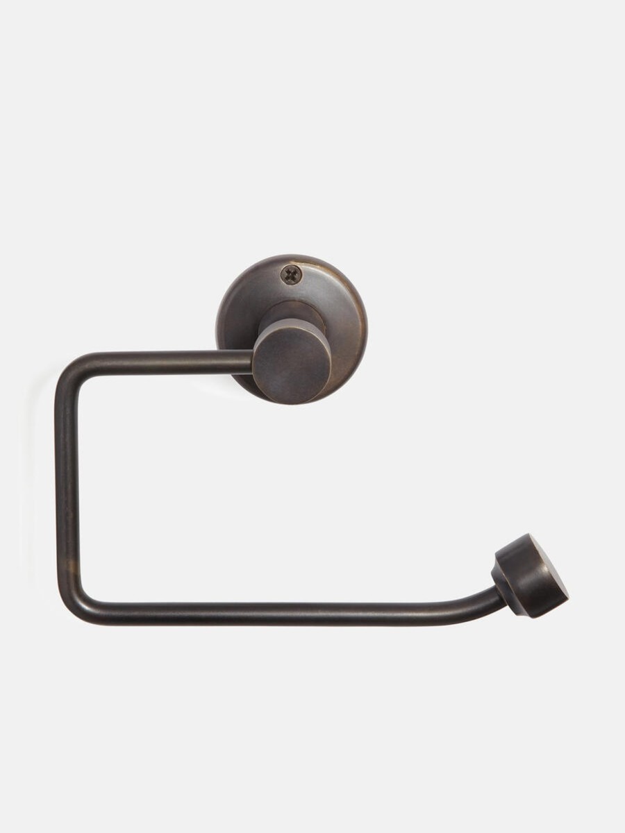 Bathroom Soho Home | Randolph Toilet Roll Holder Blackened Brass