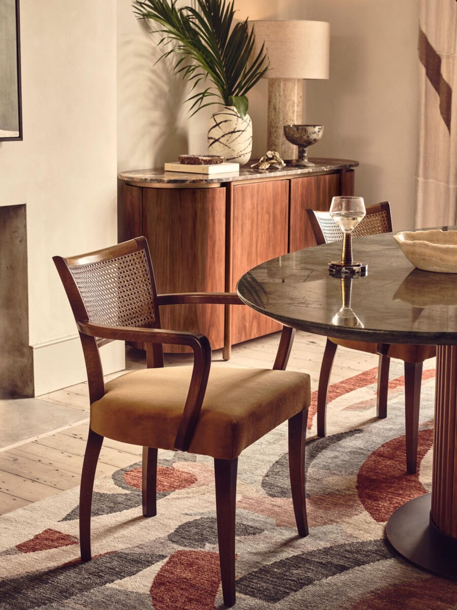 Furniture Soho Home | Molina Armchair, Cane Back