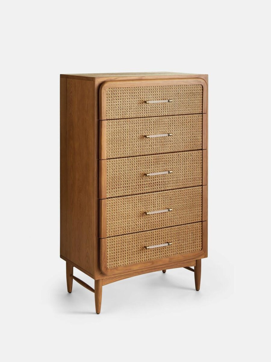 Furniture Soho Home | Oscar Cane & Oak Five Drawer Dresser