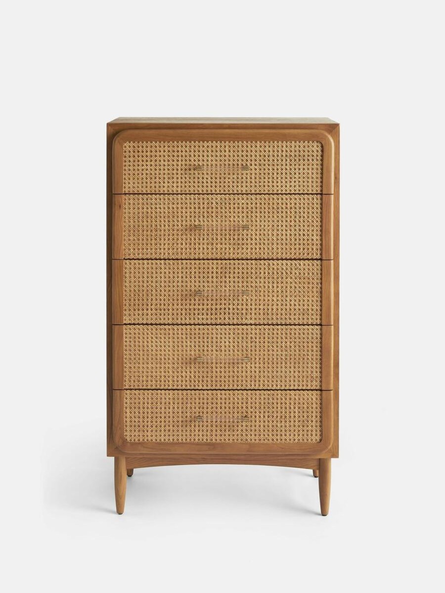 Furniture Soho Home | Oscar Cane & Oak Five Drawer Dresser