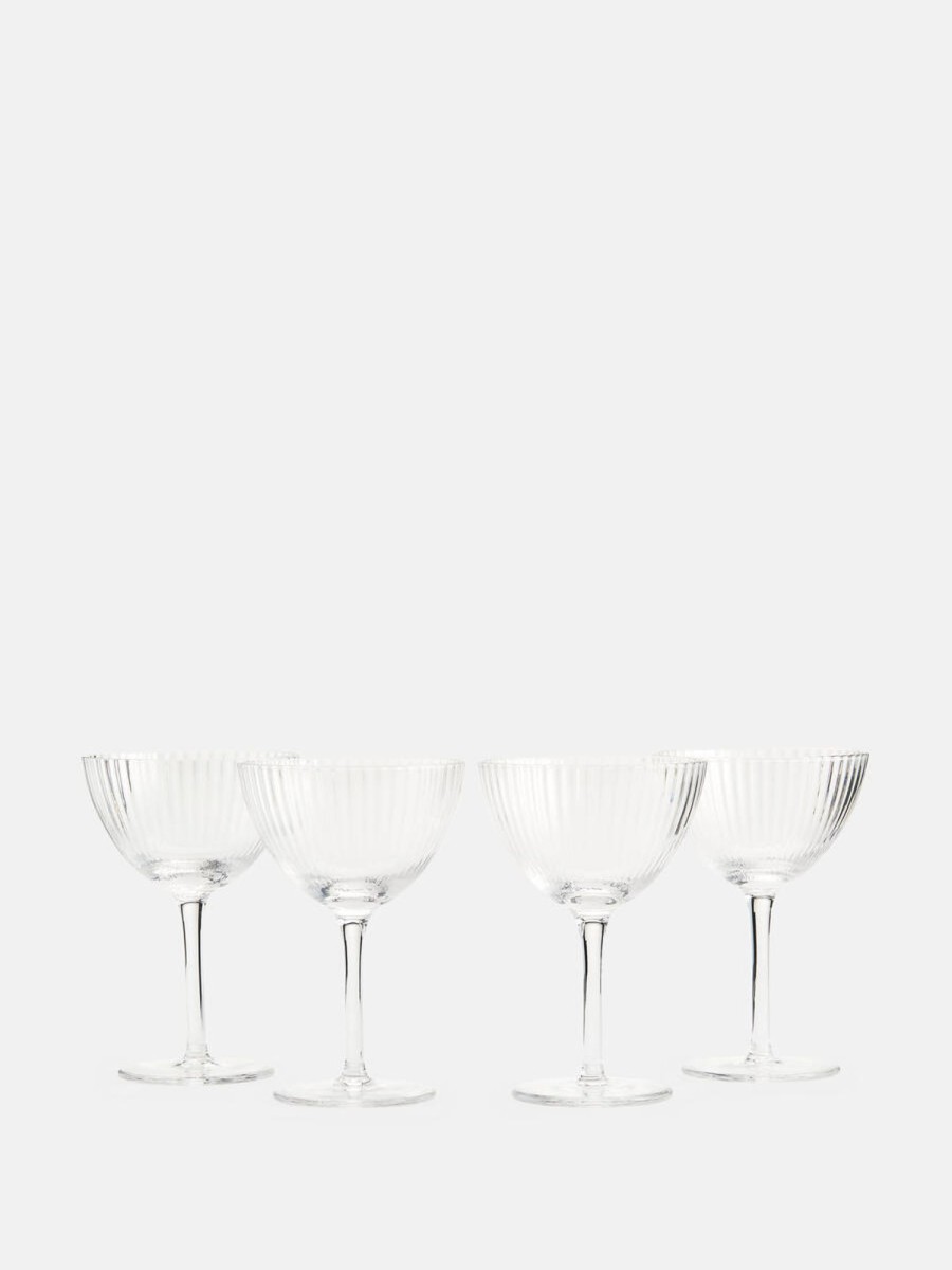 Dining Soho Home | Fluted Champagne Coupe, Set Of Four