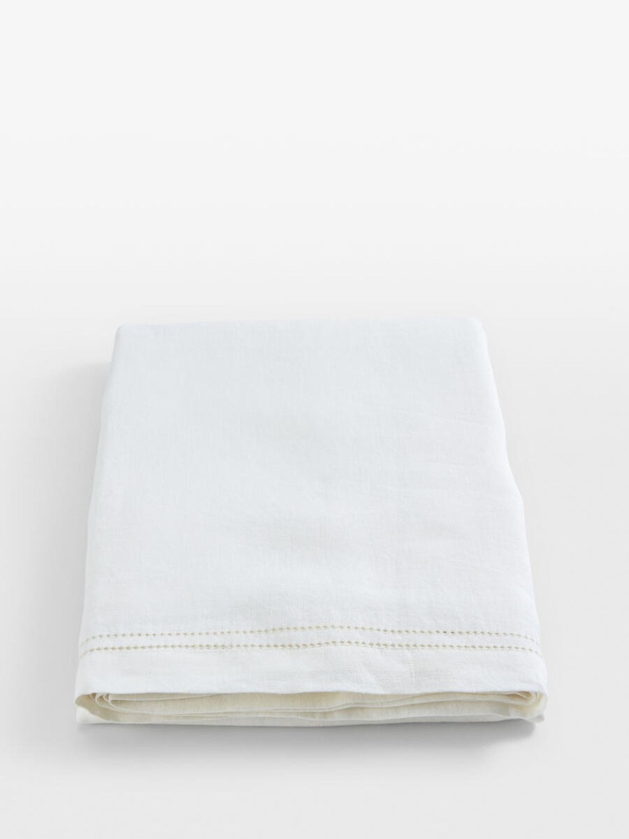 Textiles Soho Home | Finley Hemstitch Tablecloth