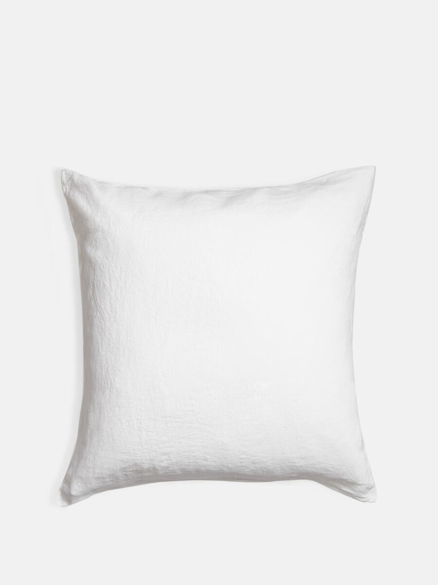 Textiles Soho Home | Luna Linen Pillowcase, Square White