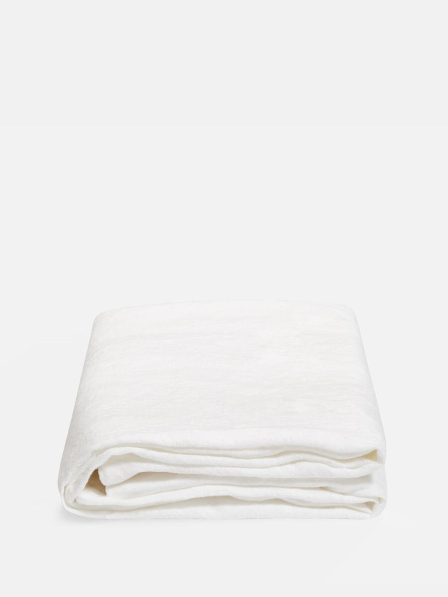 Textiles Soho Home | Luna Linen Pillowcase, Square White