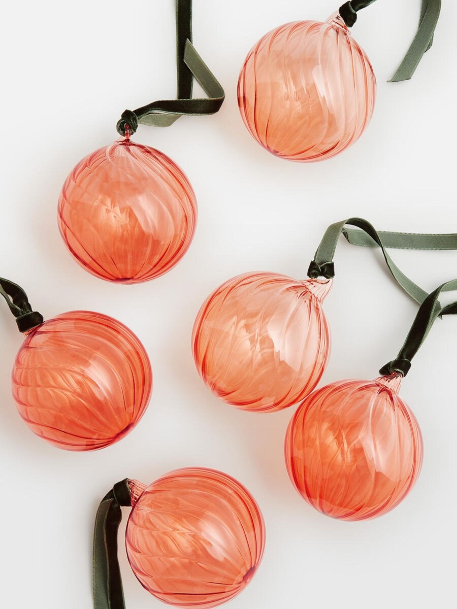 Decor Soho Home | Rosendale Baubles, Pink, Set Of Six