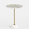 Furniture Soho Home | Fleet Side Table, Medium/Mid Height Marble Fantasy Brown