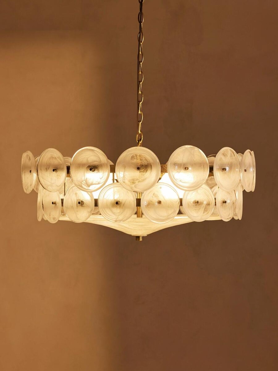 Lighting Soho Home | Lorenzo Chandelier, Milky Glass