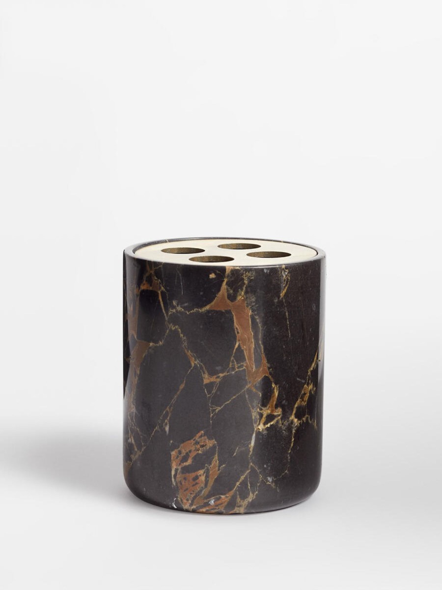 Decor Soho Home | Thornton Black Marble Toothbrush Holder