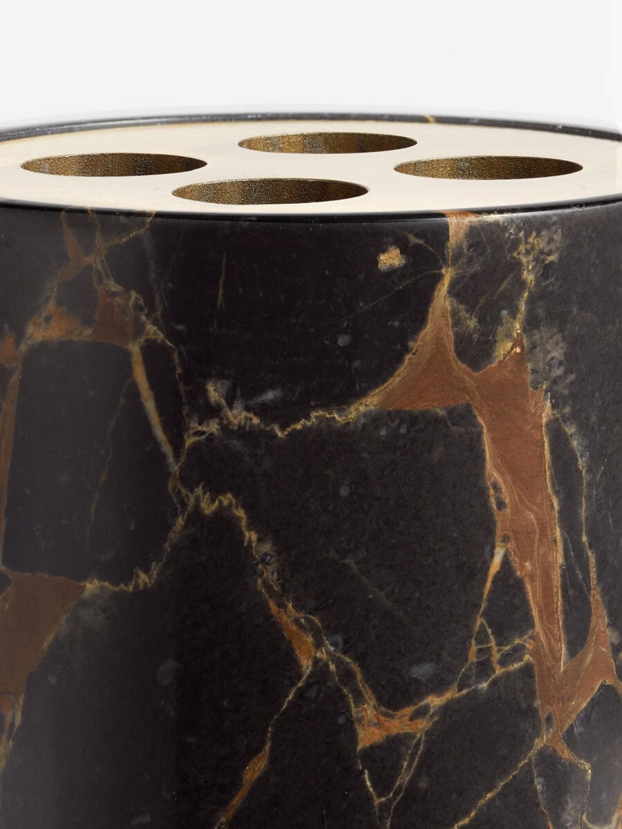 Decor Soho Home | Thornton Black Marble Toothbrush Holder