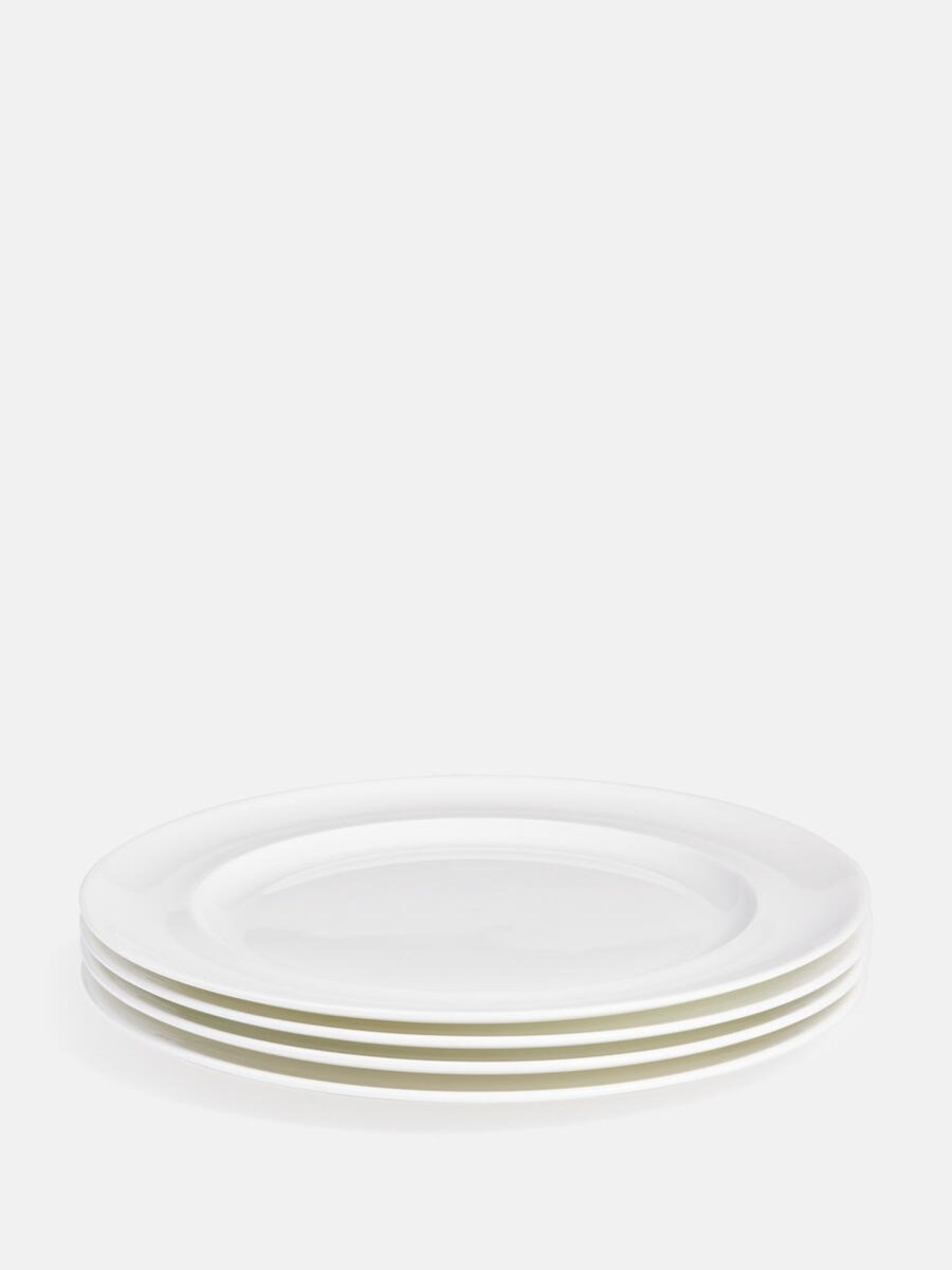 Dining Soho Home | House Dinner Plate, Bone China, White, Set Of Four