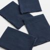 Textiles Soho Home | Whitney Linen Placemats, Set Of Four Navy