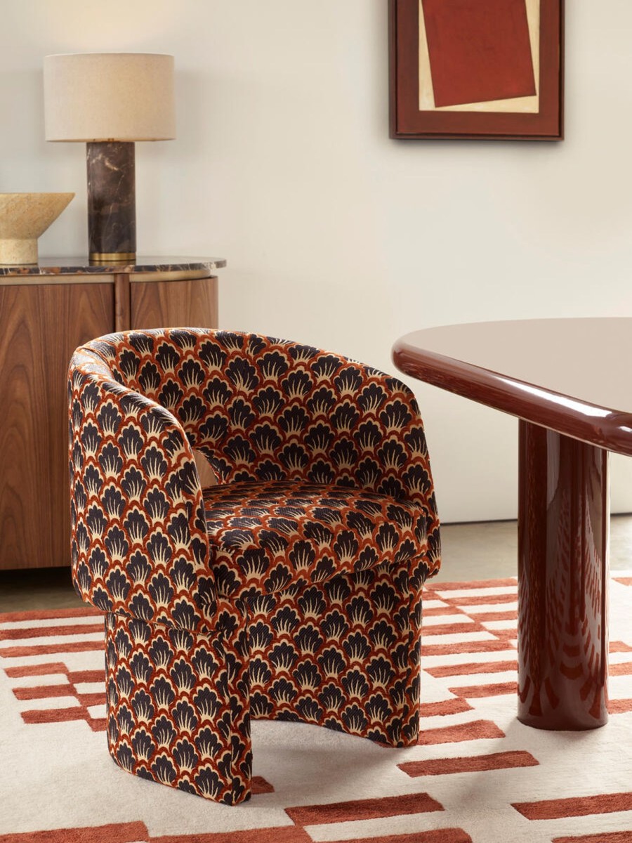 Furniture Soho Home | Morrell Dining Chair, Pierre Frey Bosquet