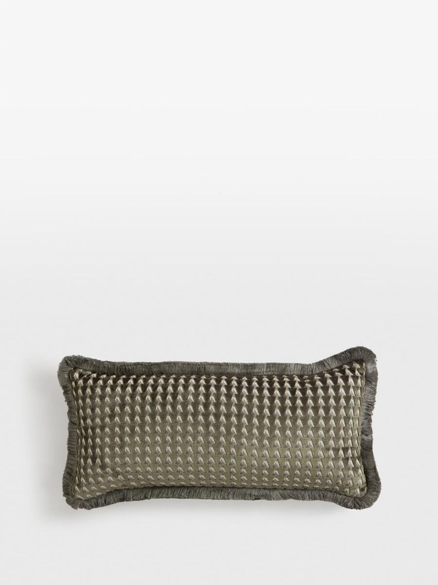 Textiles Soho Home | Charis Oblong Cushion Charcoal