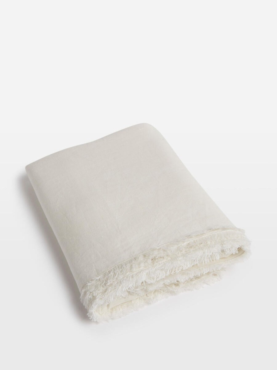 Textiles Soho Home | Whitney Linen Tablecloth Cream