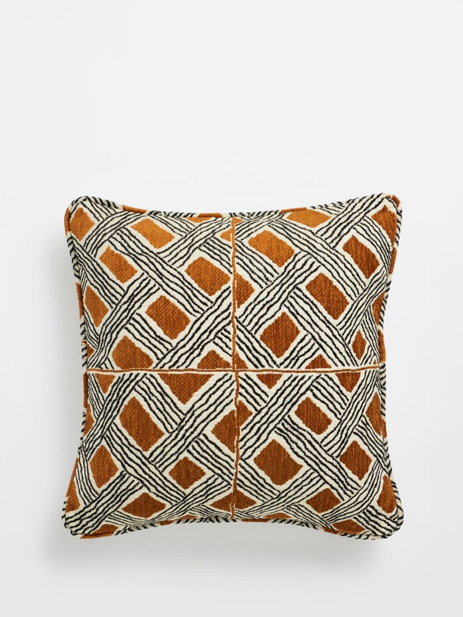 Textiles Soho Home | Pierre Frey Behanzin Cushion, Rust