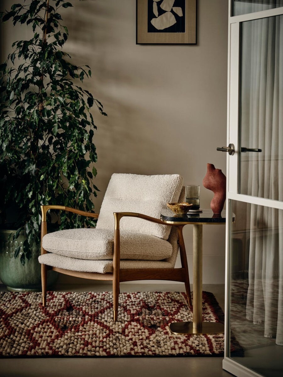 Furniture Soho Home | Theodore Armchair, Boucle, Natural