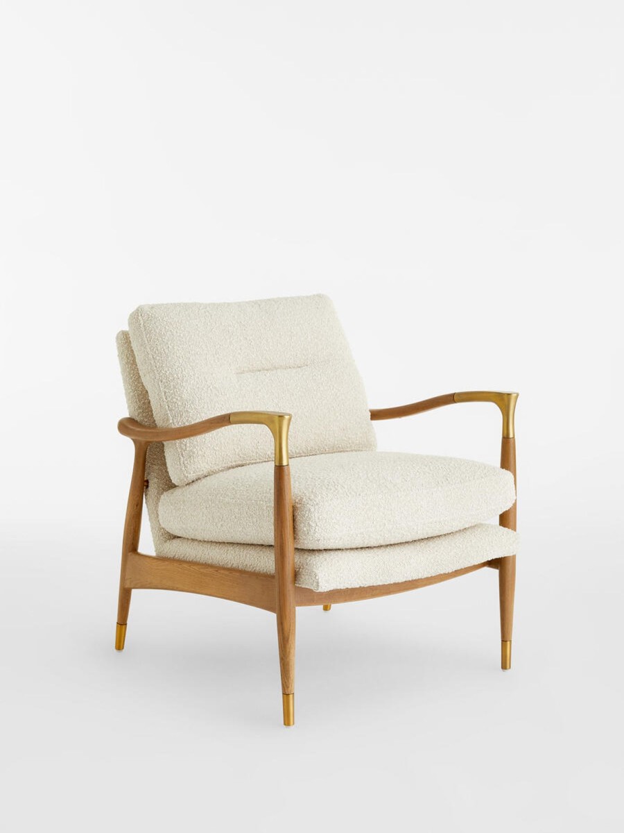 Furniture Soho Home | Theodore Armchair, Boucle, Natural