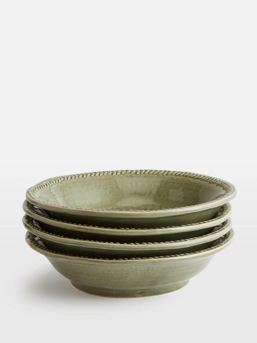 Dining Soho Home | Hillcrest Pasta Bowl, Set Of Four Green