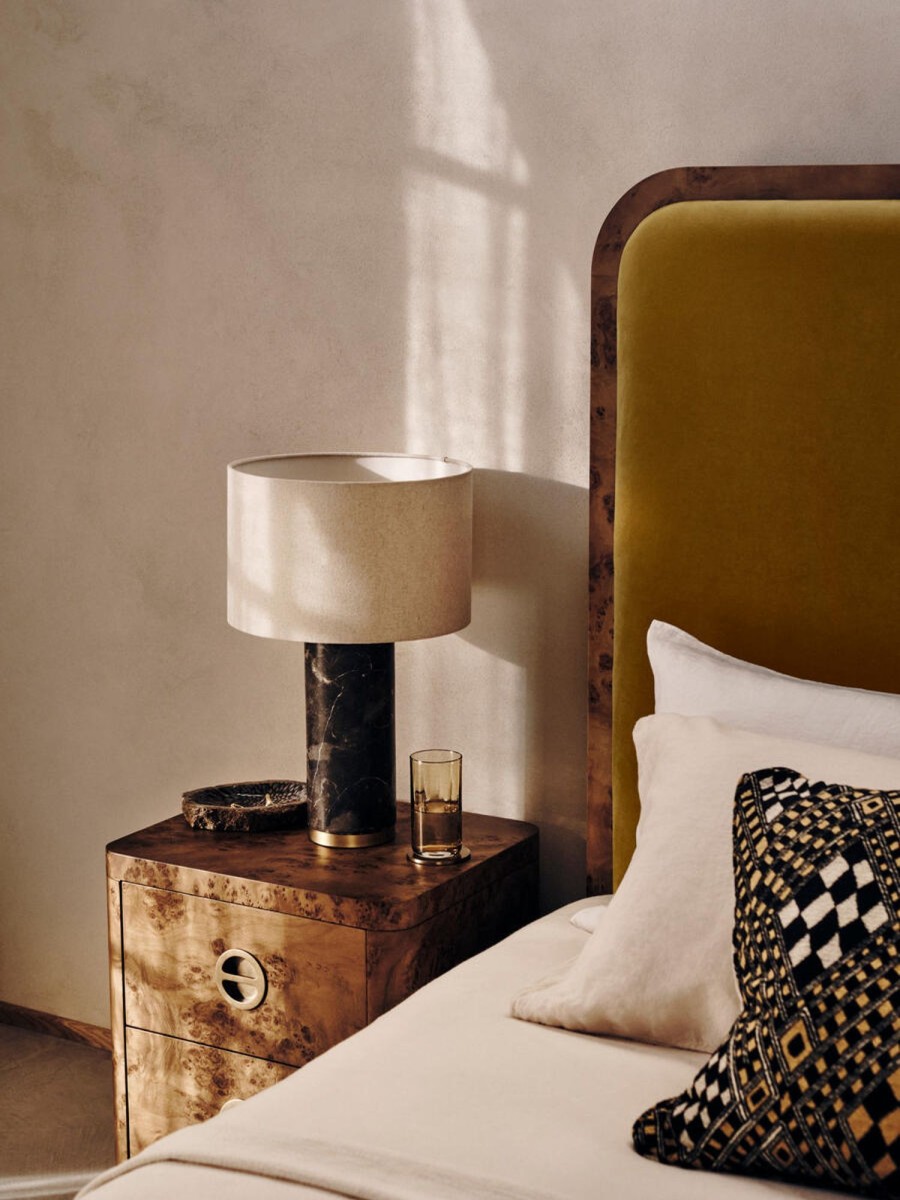 Lighting Soho Home | Remi Marble Table Lamp, Brown