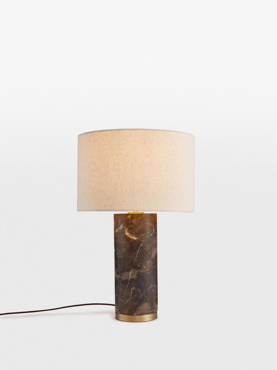 Lighting Soho Home | Remi Marble Table Lamp, Brown