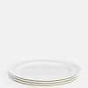 Dining Soho Home | House Starter Plate, Bone China, White, Set Of Four