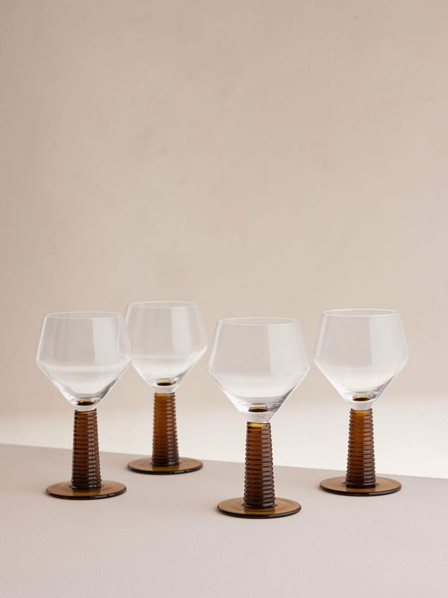 Dining Soho Home | Bennett Wine Glass, Sepia, Set Of Four