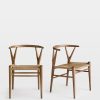 Furniture Soho Home | Pair Of Sitwell Dining Chairs Walnut