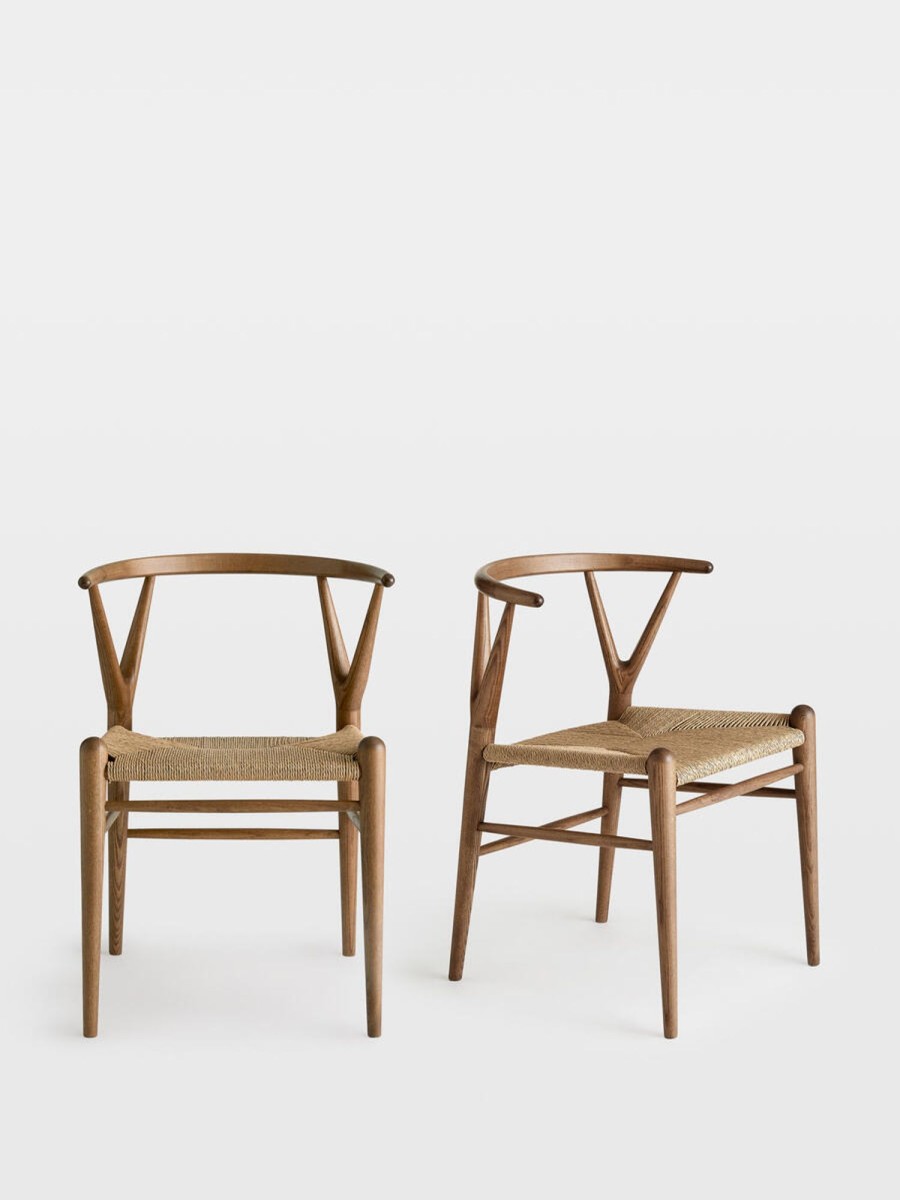 Furniture Soho Home | Pair Of Sitwell Dining Chairs Walnut