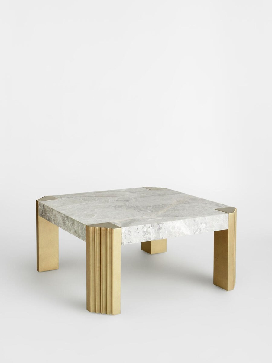 Furniture Soho Home | Athena Coffee Table, Grey Norway Marble