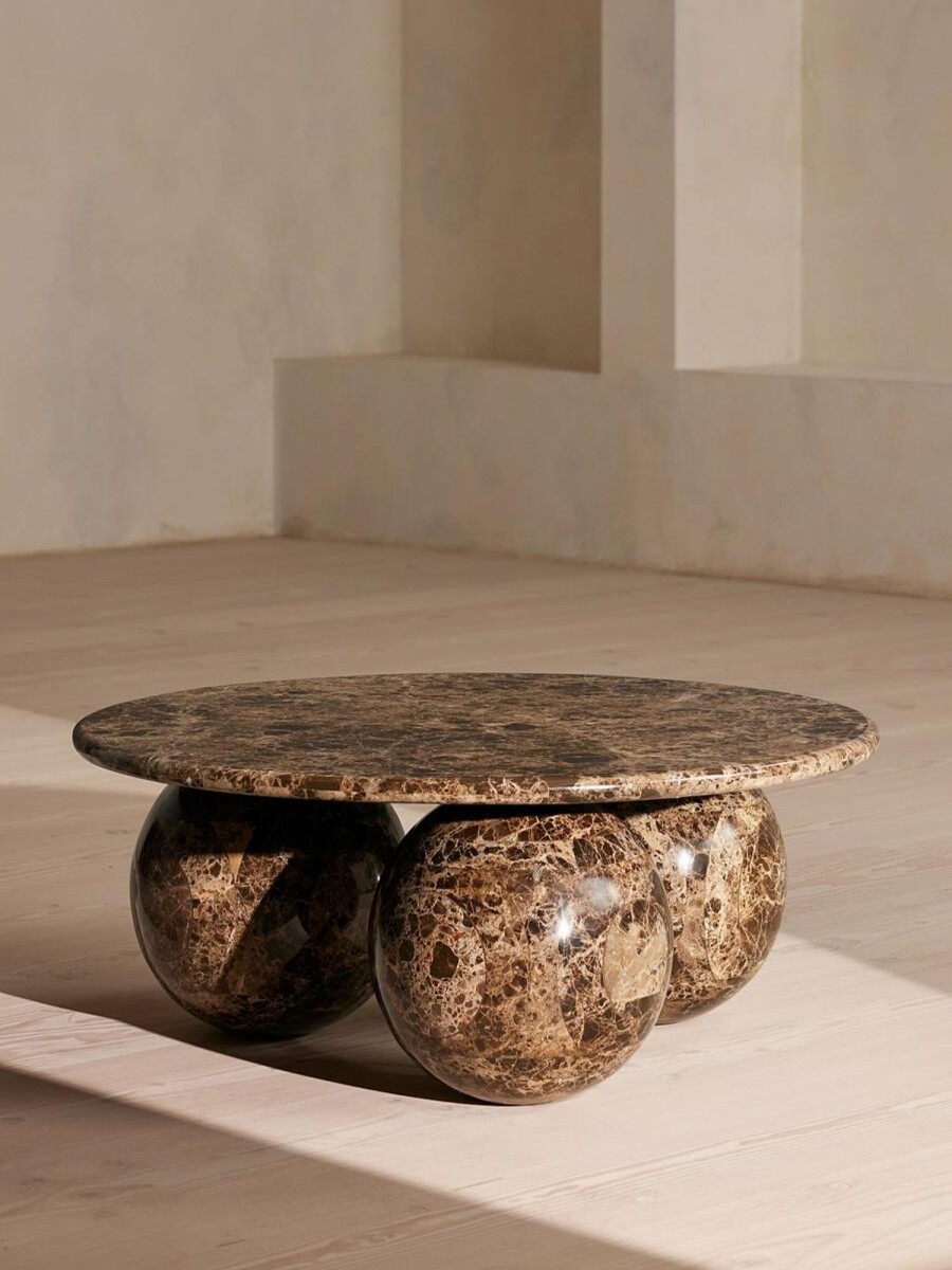 Furniture Soho Home | Oxley Coffee Table, Dark Emperador Marble