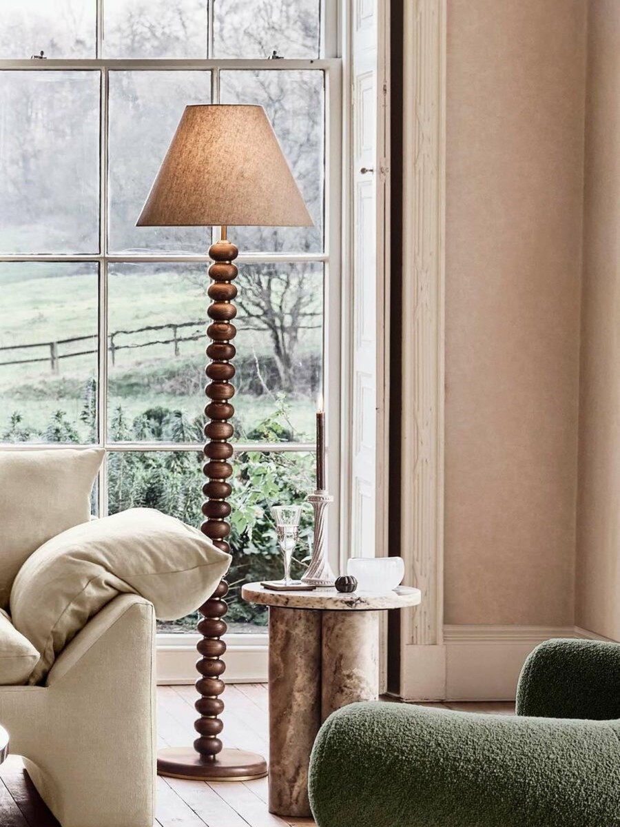 Lighting Soho Home | Greyson Floor Lamp, Oak, Tall