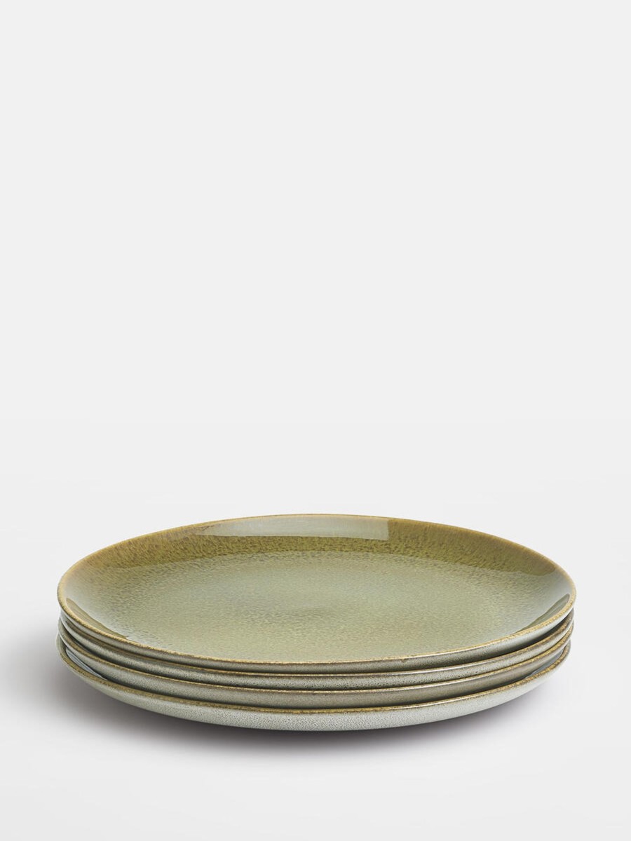 Dining Soho Home | Nero Dinner Plate, Green, Set Of Four