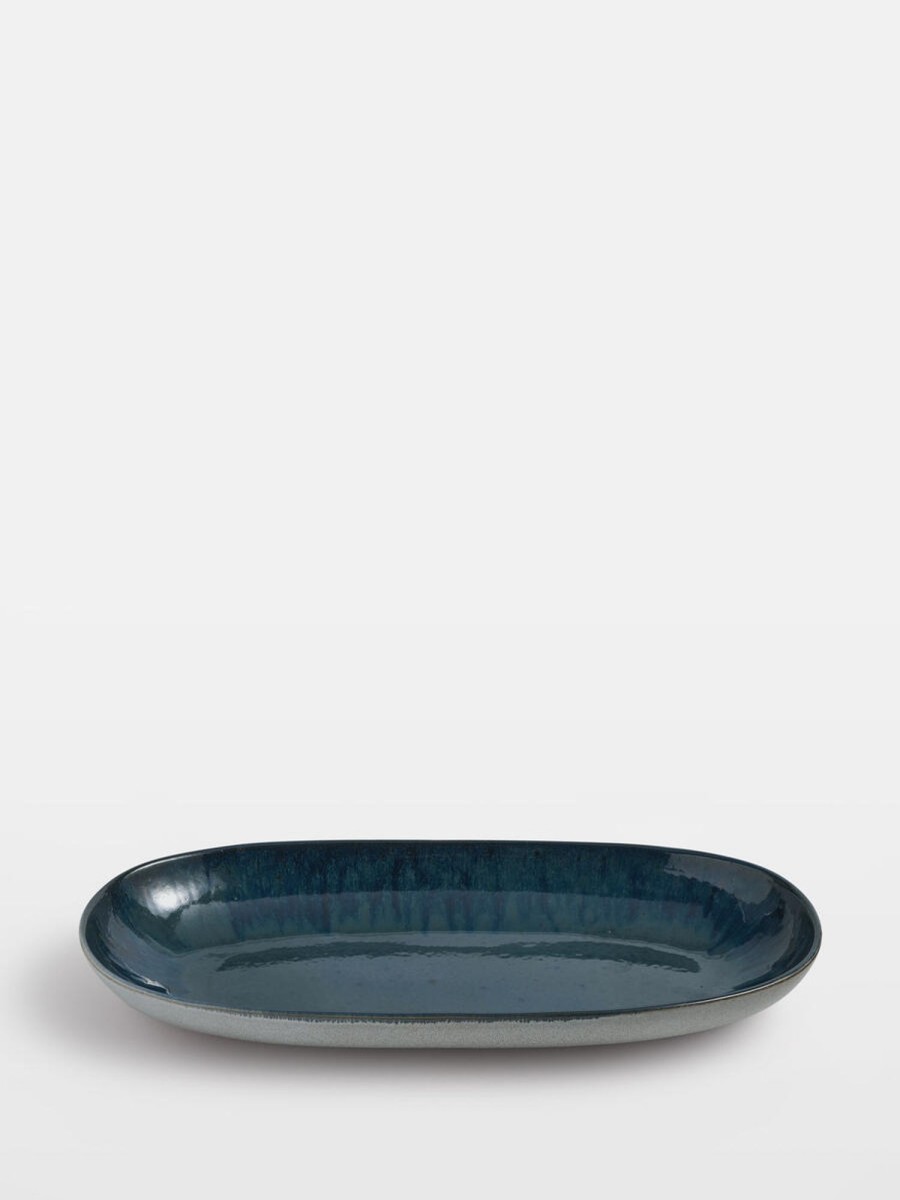 Dining Soho Home | Nero Serving Platter, Blue