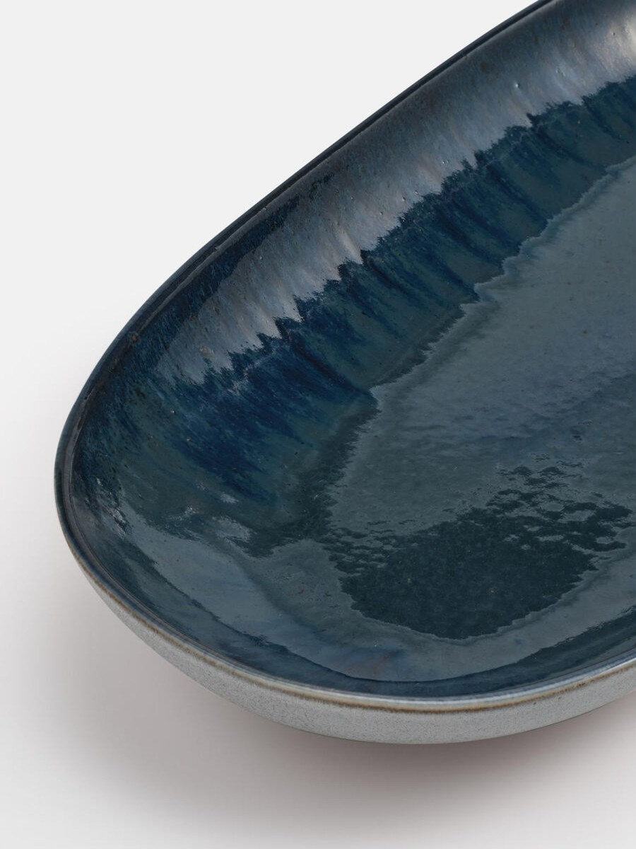 Dining Soho Home | Nero Serving Platter, Blue