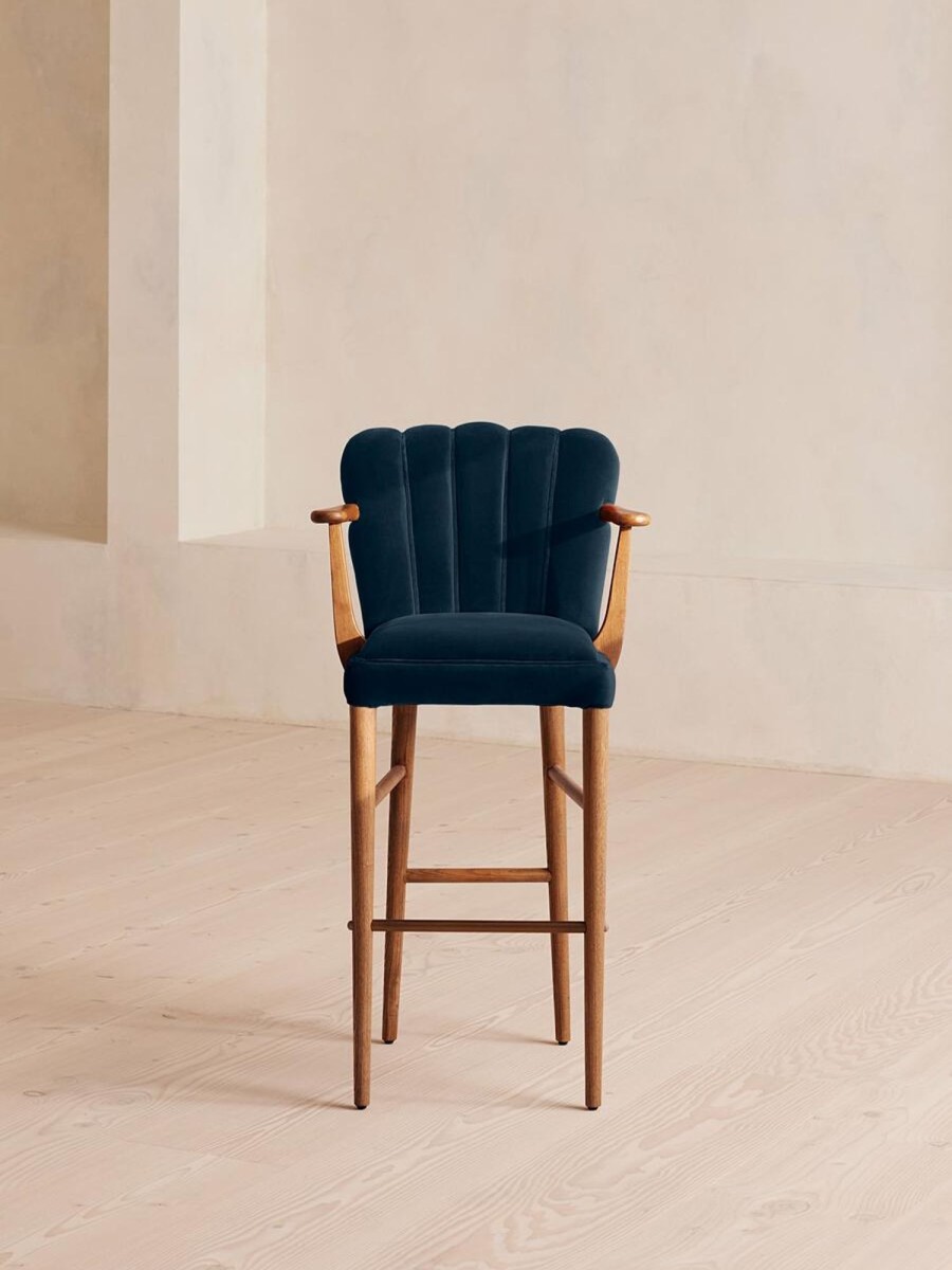 Furniture Soho Home | Mae Barstool, Velvet