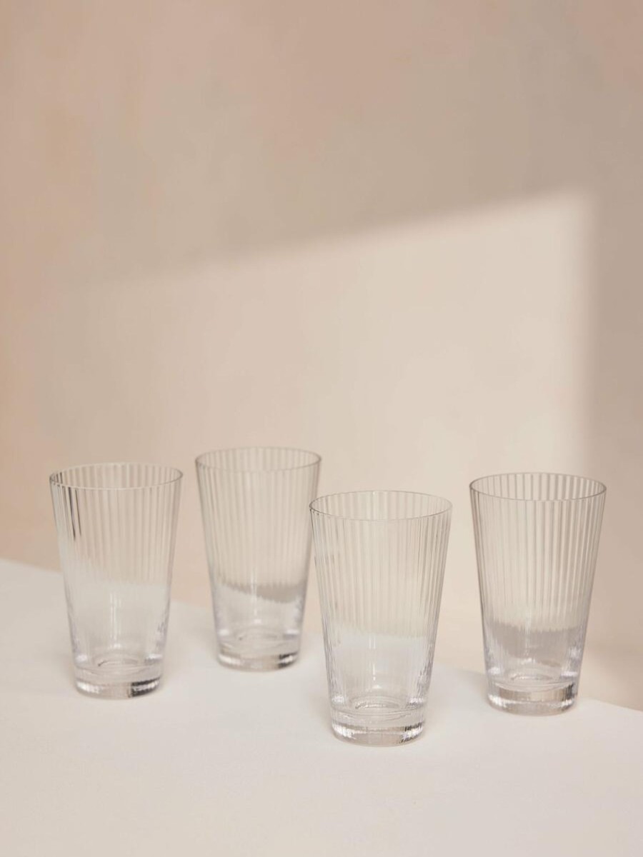 Dining Soho Home | Fluted Highball Glass, Set Of Four