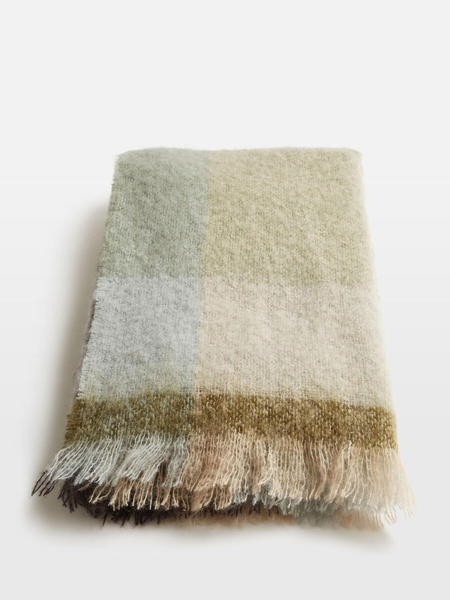 Textiles Soho Home | Curtis Mohair Check Throw, Multi