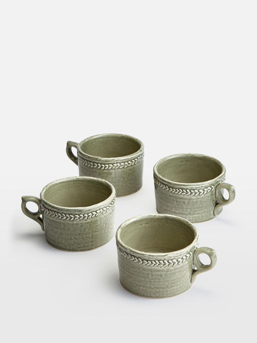 Dining Soho Home | Hillcrest Mug, Set Of Four Green