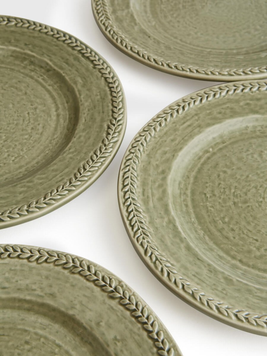 Dining Soho Home | Hillcrest Side Plate, Set Of Four Green