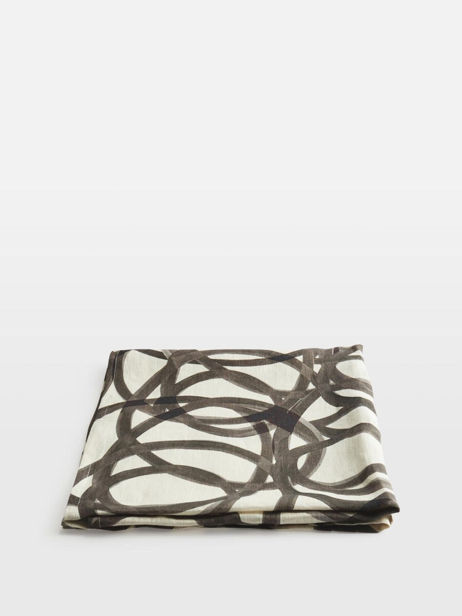 Textiles Soho Home | Suzannah Linen Table Runner, Swirl