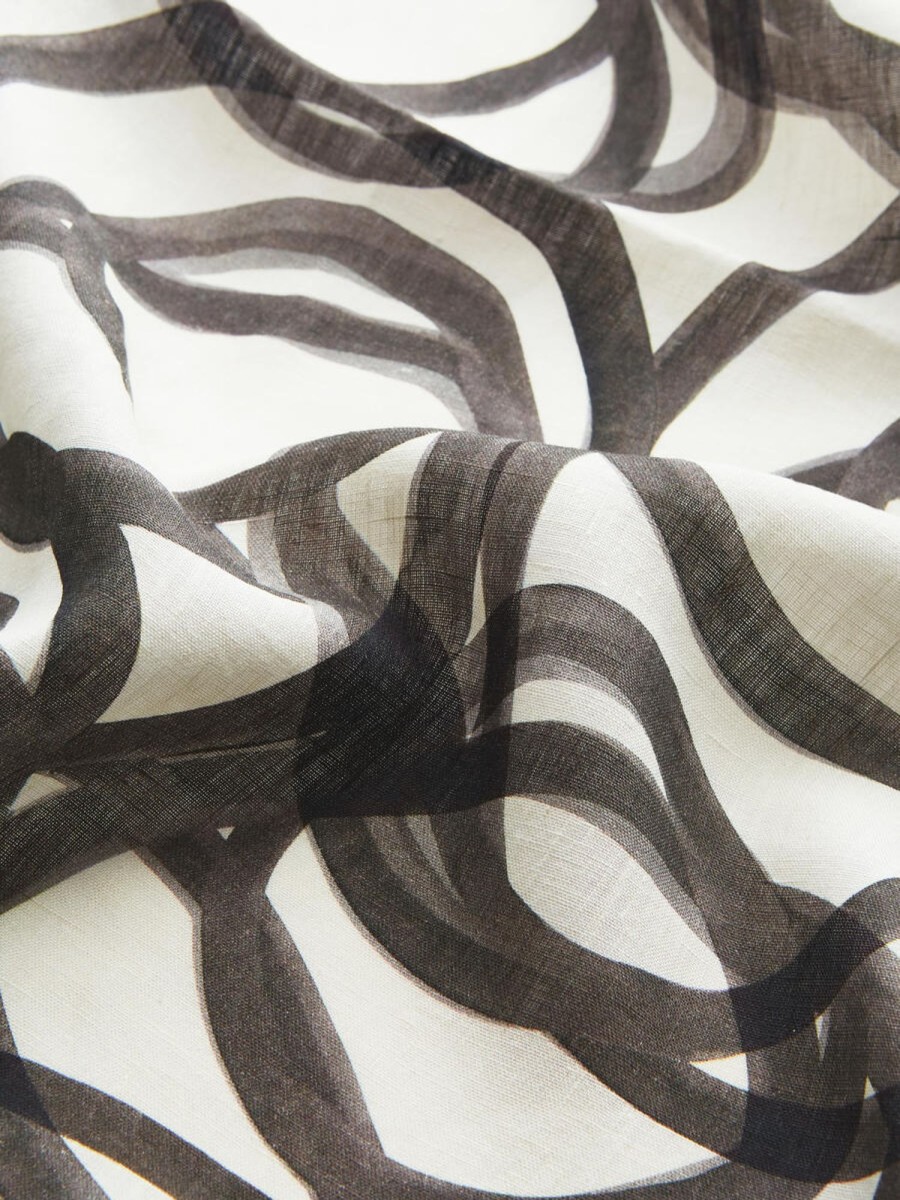 Textiles Soho Home | Suzannah Linen Table Runner, Swirl