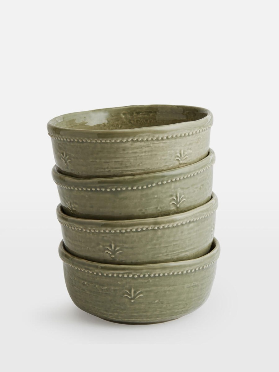 Dining Soho Home | Hillcrest Cereal Bowl, Set Of Four Green