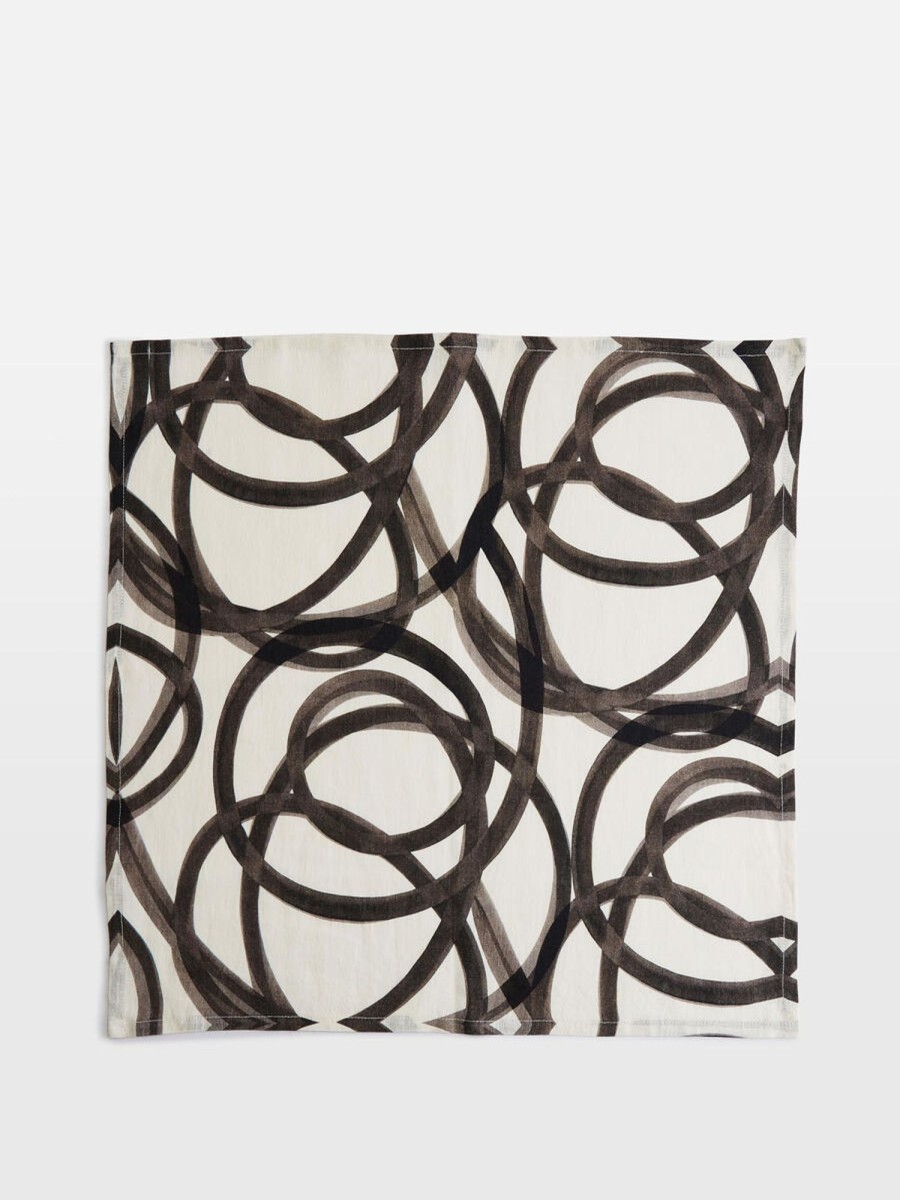 Textiles Soho Home | Suzannah Linen Napkins Swirl, Set Of Four