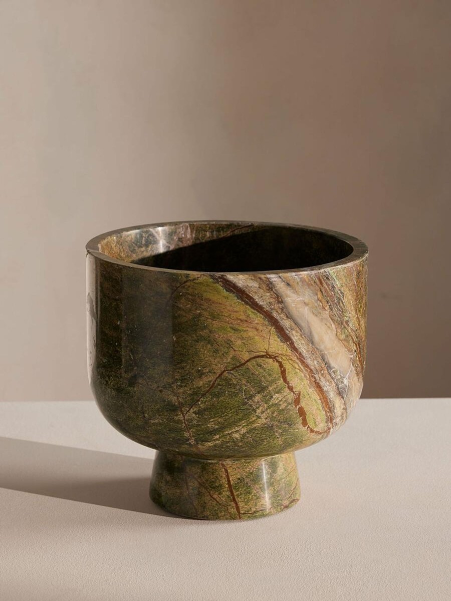 Dining Soho Home | Florenza Champagne Bowl, Green Marble