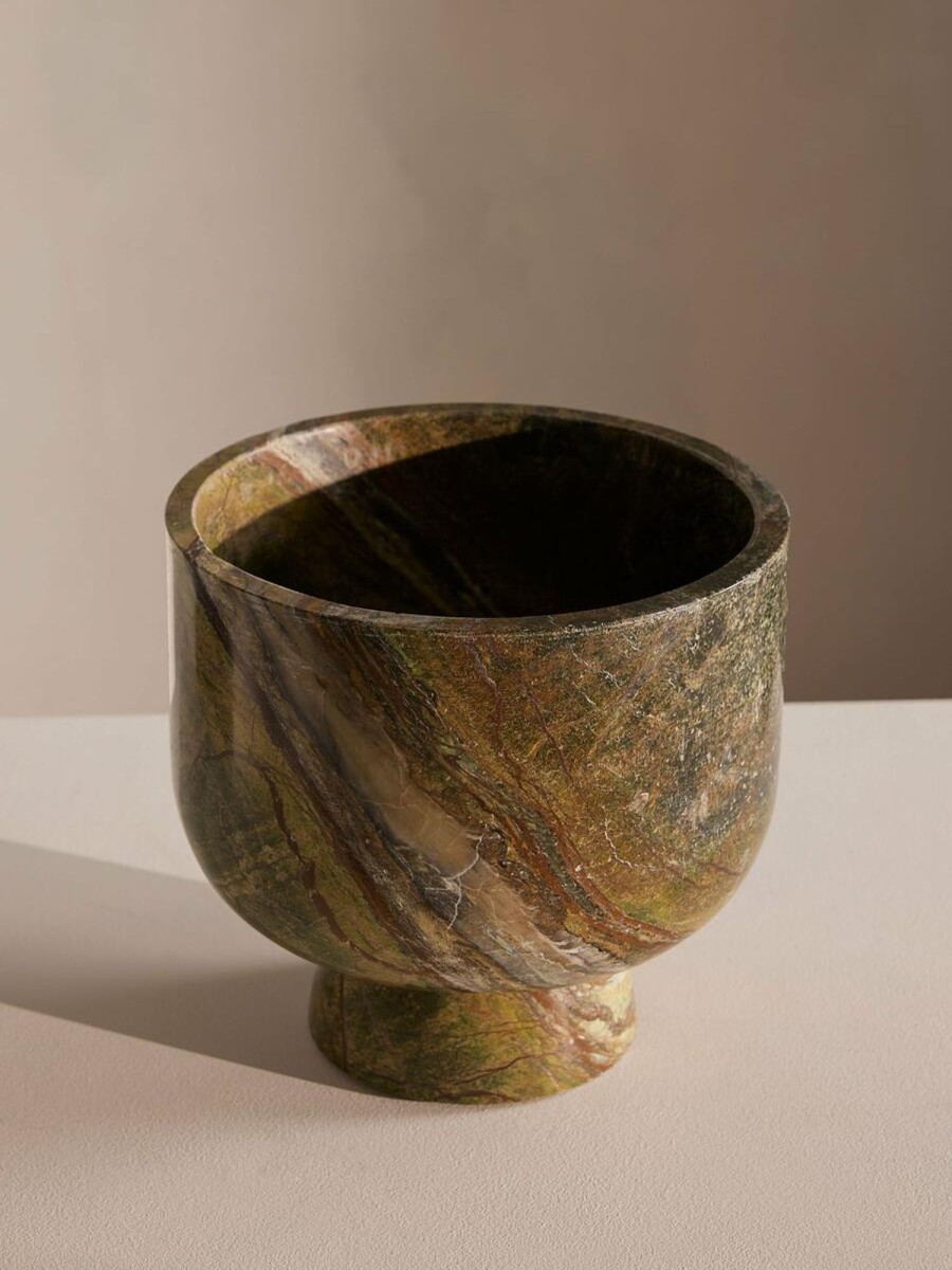 Dining Soho Home | Florenza Champagne Bowl, Green Marble