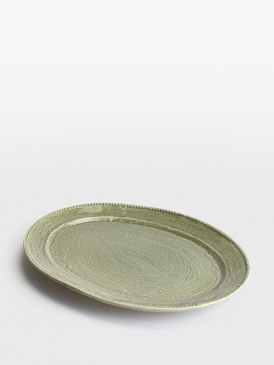 Dining Soho Home | Hillcrest Oval Serving Platter Green